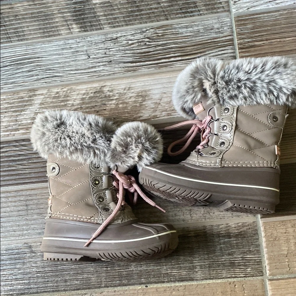 🎁Tan Fur-Lined Winter Boots